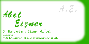abel eizner business card